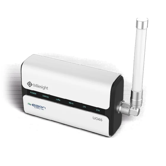 EGON safety net: Funk-Gateway mit Antenne.